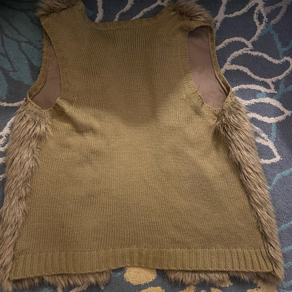 Faux fur XL vest